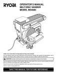 Ryobi BD4600 Operator`s manual