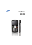 Samsung I600 User`s guide