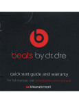 Monster Cable beats by dr. dre MH BEATS PI OE Instruction manual