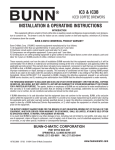 Bunn IC3 Operating instructions