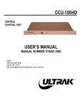 Ultrak CCU-100HD User`s manual