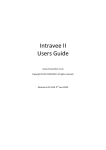 Intravee II Users Guide