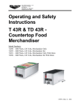 T 43 & TD 43 Countertop Food Merchandiser