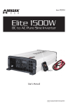 Wagan Elite 1500W User`s manual