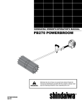 Shindaiwa PowerBroom X7502891200 Operator`s manual