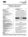 Carrier 62E Specifications