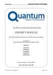 Quantum 27ACP2-407 Owner`s manual