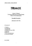 Albrecht Tectalk Owner`s manual