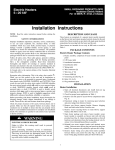 CAC / BDP BW4BAH-126 Instruction manual