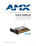 AMX DAS-SIRIUS Specifications