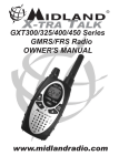 Midland GXT400 Series Owner`s manual