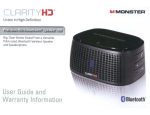 Monster ClarityHD Micro User guide