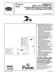 Carrier AQUAZONE 50PCH Product data