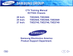 Color TV KCT52A Training Manual