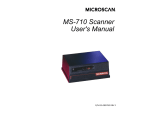 Microscan MS-3000 User`s manual