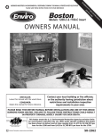 Enviro Boston 1700-C Insert Operating instructions