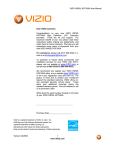 Vizio HDTV30A VW32L User manual