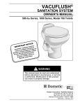Dometic 1000 Series Owner`s manual