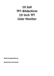 Medion LCD COLOR MONITOR Operating instructions