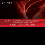 Vizio VHT510 User manual