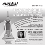 Eureka 8849 Series Operating instructions