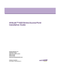 Extreme Networks AltitudeTM 4522 Series Installation guide