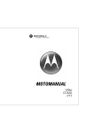 Motorola V65P CDMA PTT Specifications