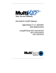 Multitech MVP 800 User guide