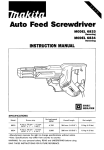 Makita 6834 Instruction manual