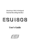 ESI ESU1808 User`s guide