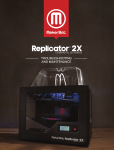 MakerBot Replicator 2x User guide