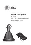 AT&T TL7812 User`s manual