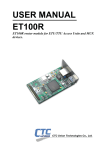 CTC Union ETU01C User manual