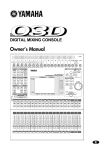 Yamaha Programmable Mixer 01 Owner`s manual