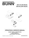Bunn CWT-APS-DV Service manual