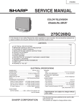 Sharp 27SC26BQ Service manual