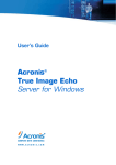 ACRONIS TRUE IMAGE SERVER 7.0 User`s guide