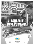 Calflame 855 Professional Owner`s manual