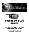 Scytek electronic Galaxy 5000RS Product manual