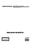 Marantz CDR631 User guide