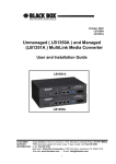 Black Box LB1351A Installation guide