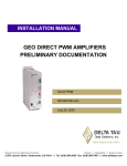 Delta Tau Geo Direct PWM Amplifier Installation manual