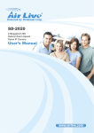 Air Live SD-2020 User`s manual