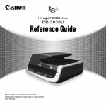 Canon DR-2020U - imageFORMULA - Document Scanner Technical data