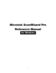Microtek ScanWizard Industry User`s manual