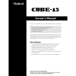 Roland CUBE 15XL Owner`s manual