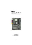 MSI 845 PRO4 Instruction manual