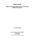 Agilent Technologies 54503A User`s guide