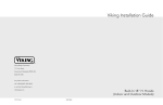 Viking VBCV42381 Installation guide