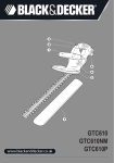 Black & Decker GTC610P Instruction manual